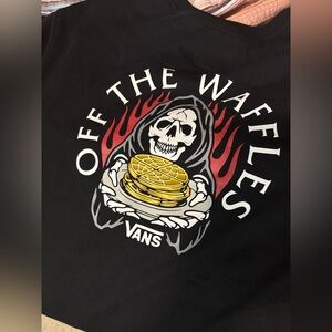 Vans Black Crewneck Sweater with Graphic Design